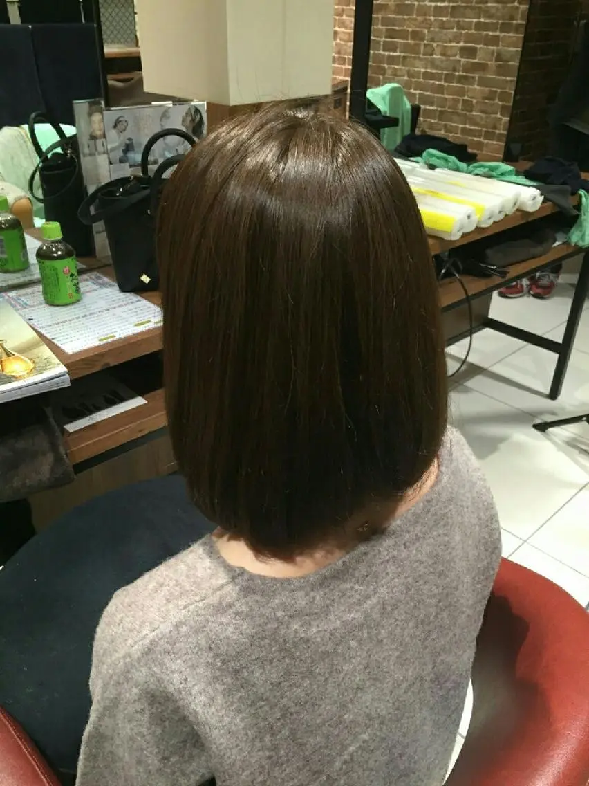ミディアム EARTH所沢店長 髪質改善 岡本 勇人のヘアスタイル