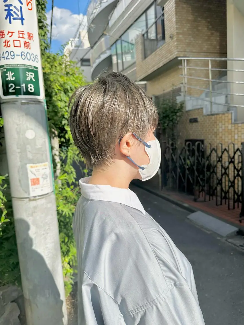 ショート ショートボブ 丸みショート ボブ くびれヘア ショートヘア カット ヘアカラー トリートメント ショート/ボブ /髪質改善/内山翔太のヘアスタイル
