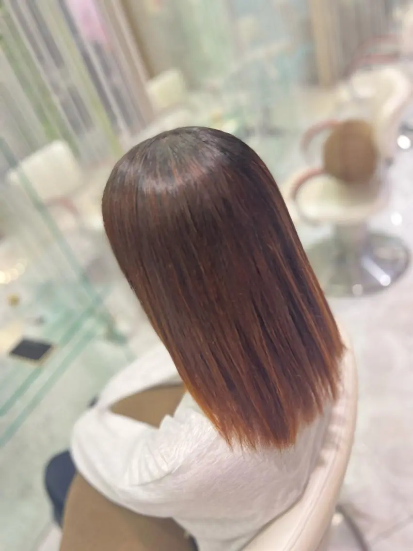 セミロング 髪質改善 縮毛矯正 トリートメント 💇‍♀️✨サラツヤ 特化✨　天野翔のヘアスタイル