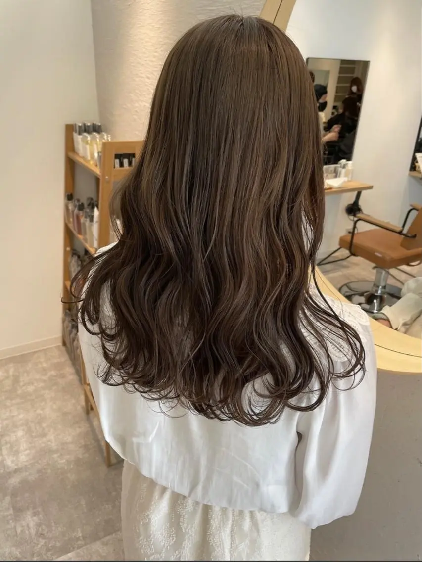 ミディアム カラー 縮毛矯正×髪質改善 小笠原大樹のヘアスタイル