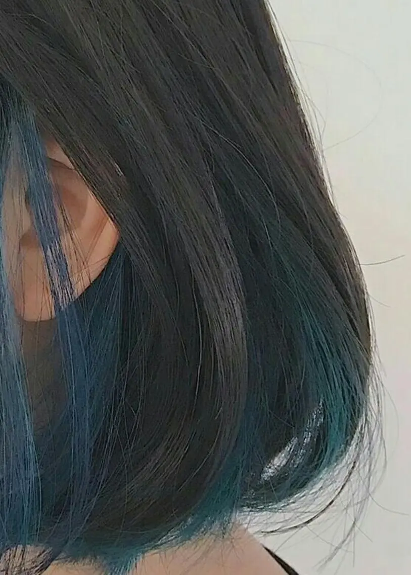 ミディアム カラー ブルーカラー 畑中秀平💛艶髪💜 Babylon 代表のヘアスタイル