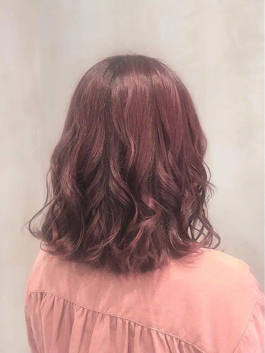 ミディアム カラー ヘアアレンジ ヘアカラー トリートメント ヘアセット TOKI /透明感/原宿のヘアスタイル