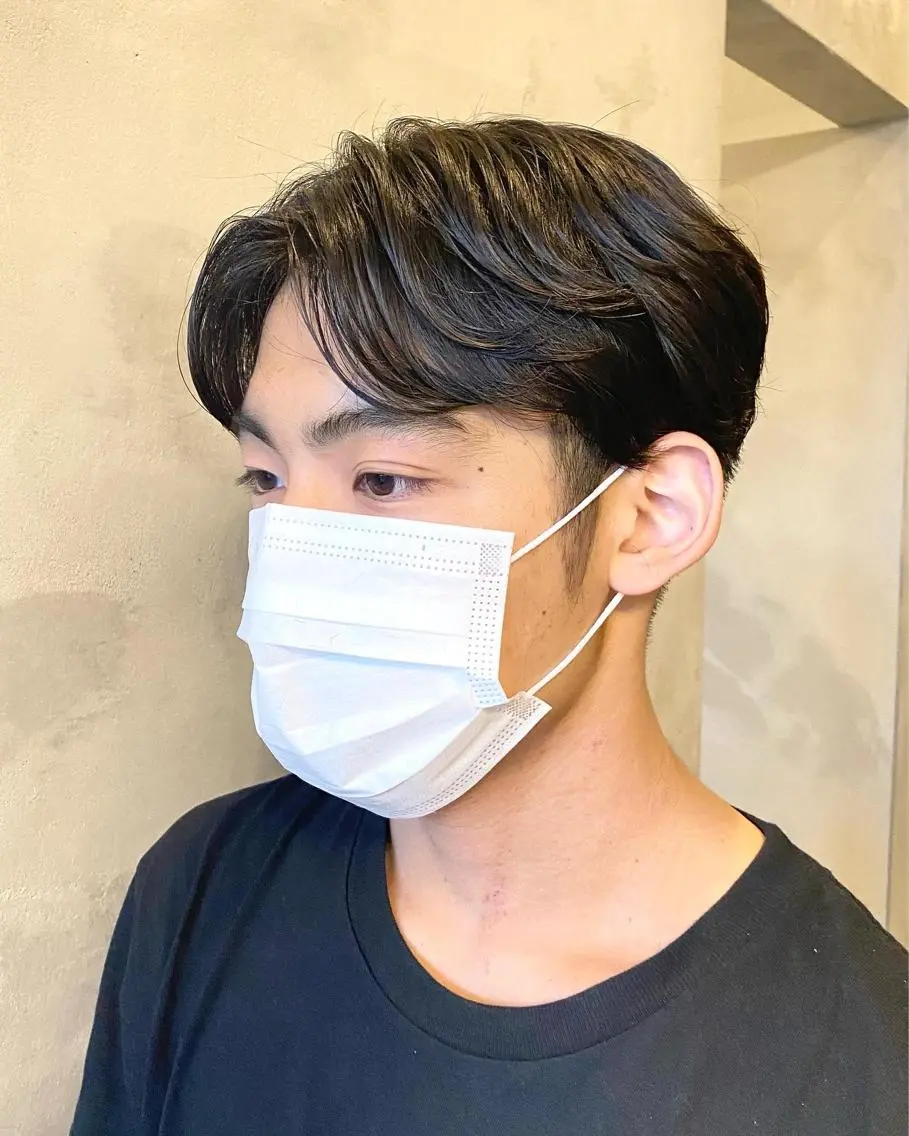 パーマ メンズ メンズ韓国風 メンズパーマ ニュアンスパーマ メンズ専門美容師 RIOのヘアスタイル