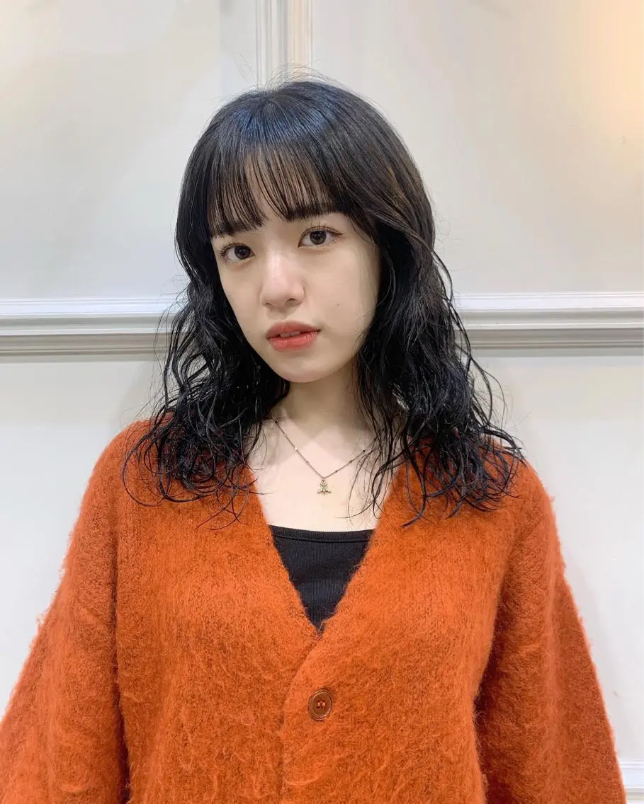 ロング カラー パーマ 似合わせカット 圧倒的デザイン力 店長🎨RENAのヘアスタイル