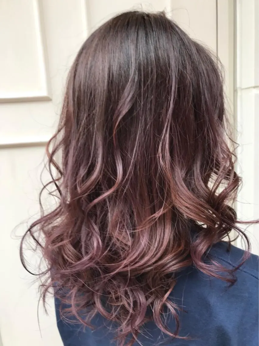 セミロング カラー ピンクカラー 🫟Blanco🫟 Color&Careのヘアスタイル