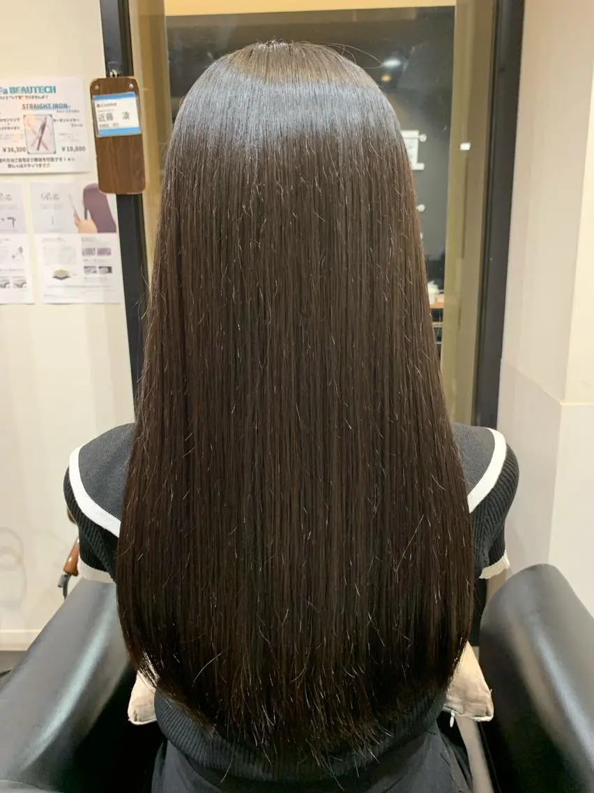 ロング トリートメント 酸熱トリートメント ヘアカラー トリートメント ✨髪質改善＆ボブ✨ 近藤 凌のヘアスタイル