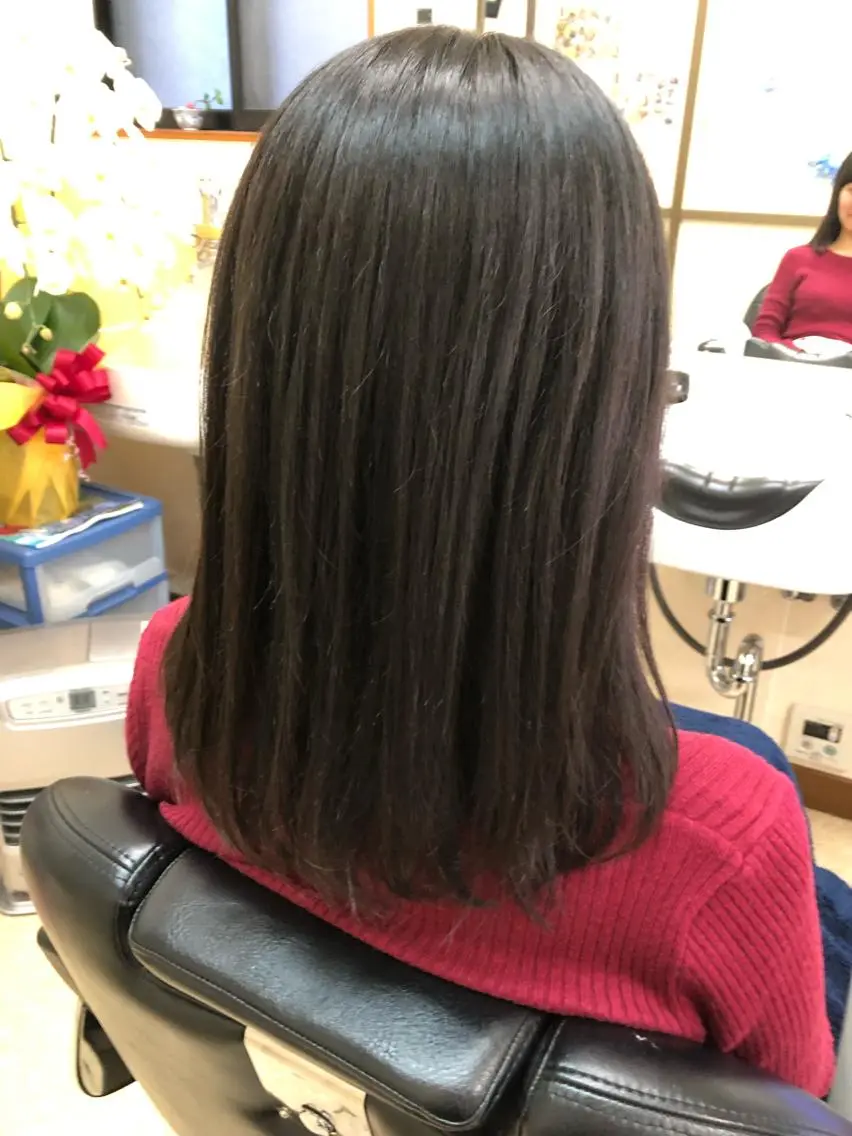 セミロング 石塚 浩のヘアスタイル