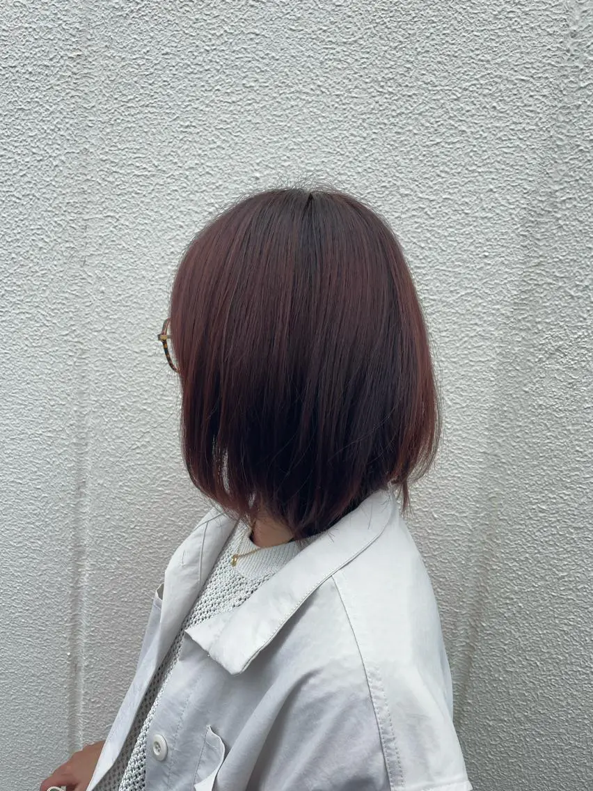 ミディアム カラー 吉川 莉央のヘアスタイル