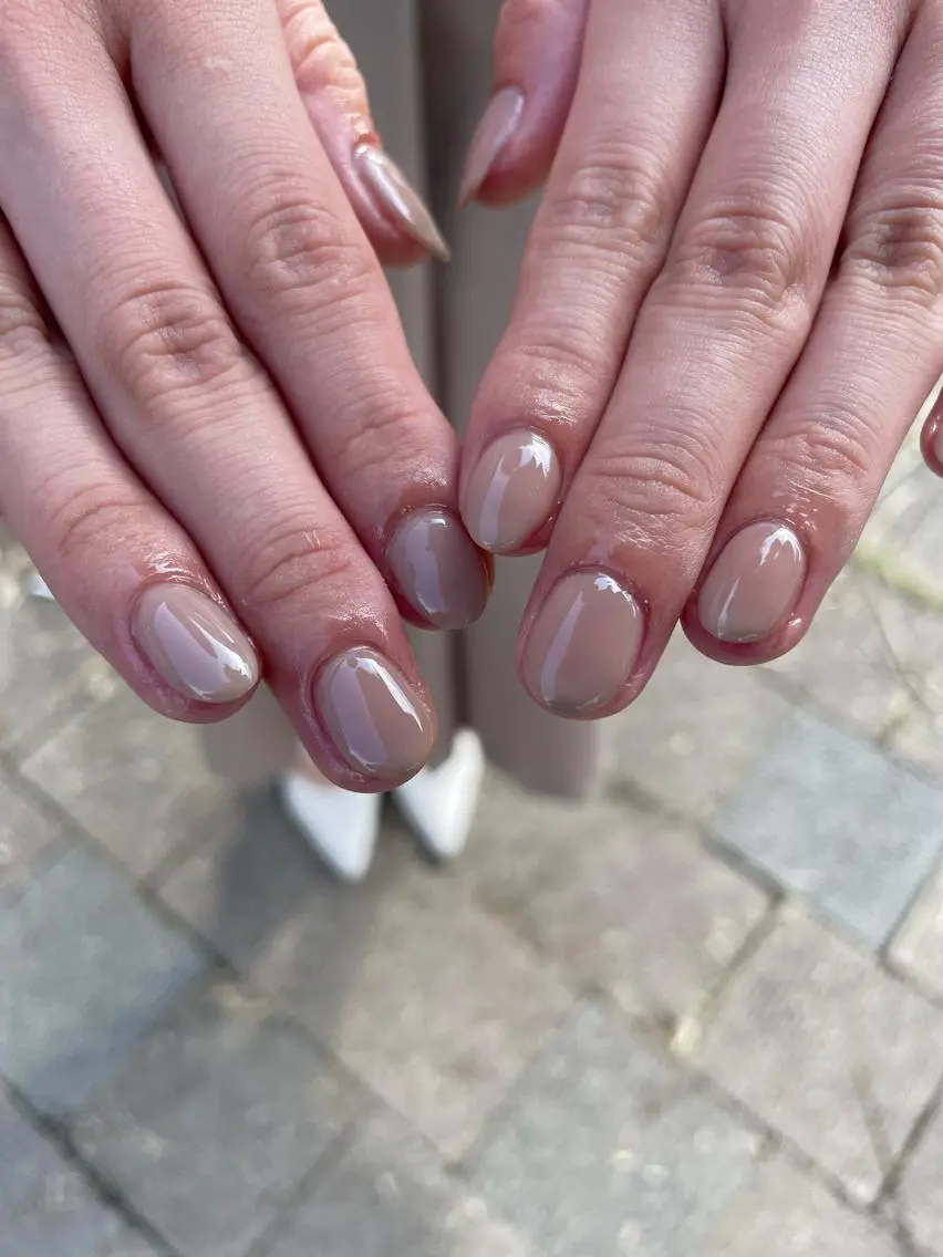 ネイル オフィスネイル ワンカラーネイル Betty❤︎ ネイル＆よもぎ蒸しのネイルデザイン