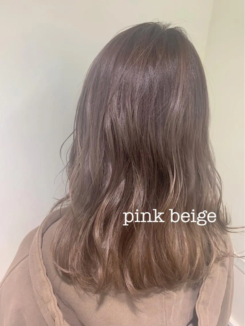 ロング カラー ピンクカラー カット ヘアカラー トリートメント 🌿椿 夢来🌿のヘアスタイル