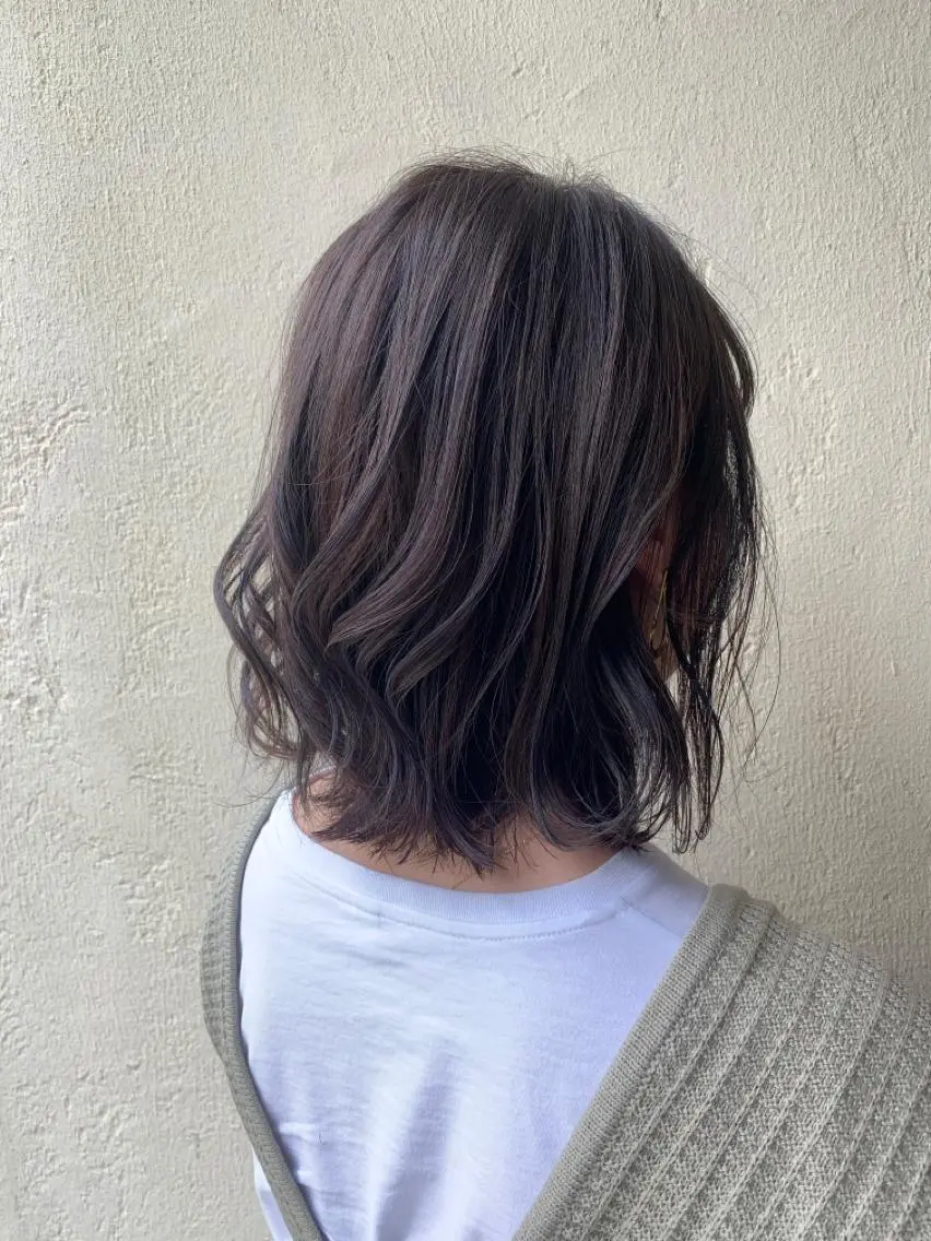 ミディアム カラー 清光 泰之のヘアスタイル