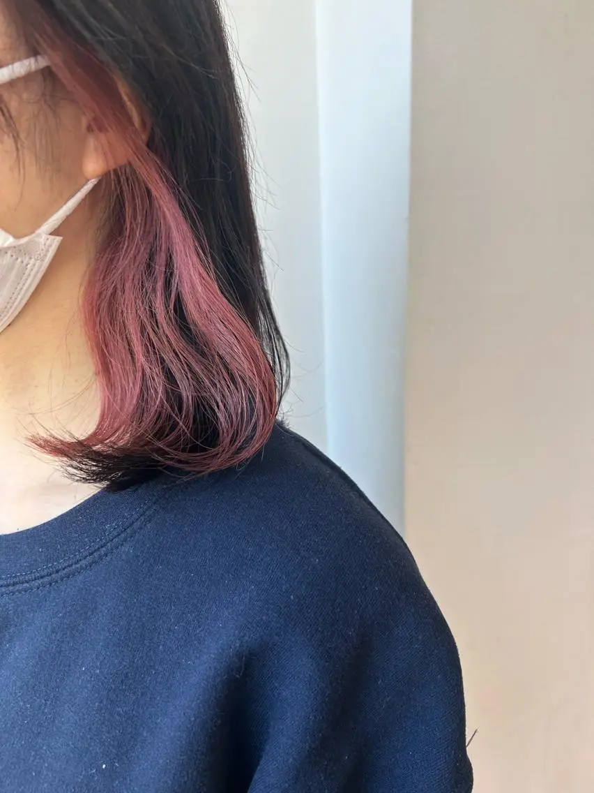 ロング カラー ブリーチなし💗 艶カラー 翔太郎のヘアスタイル