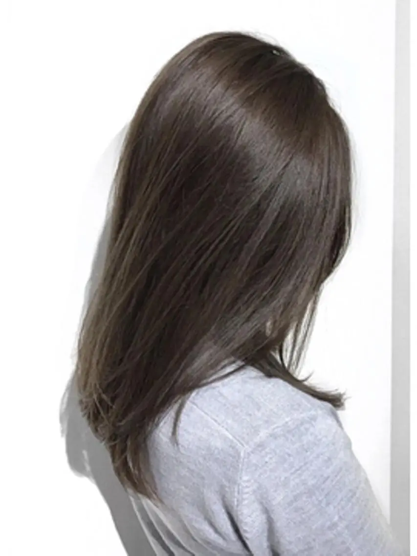 セミロング カラー アッシュ アッシュグレー アッシュグレージュ グレージュ 美髪・艶髪特化美容師 RYOJIのヘアスタイル