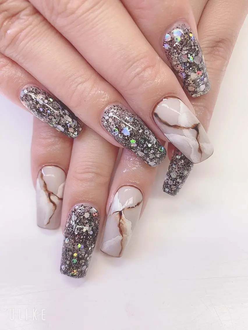 ロング JNA認定講師🌸 RIEのネイルデザイン