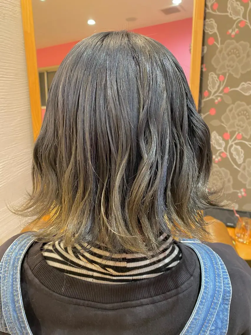 ミディアム カラー ヘアアレンジ Design Color🐰アユミのヘアスタイル