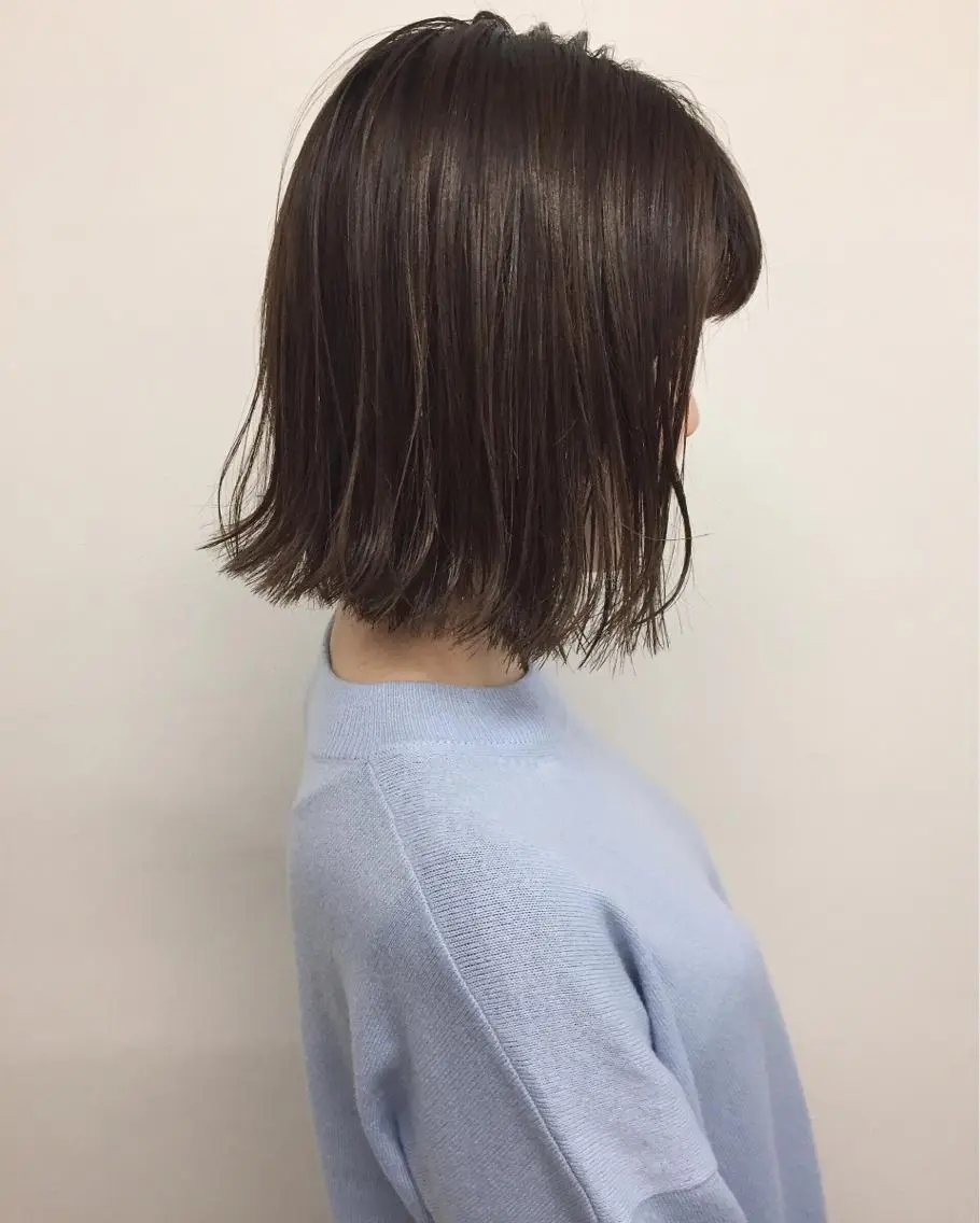 ショート カラー カット ヘアカラー ブリーチなし透明感 🍀梅田・増田のヘアスタイル