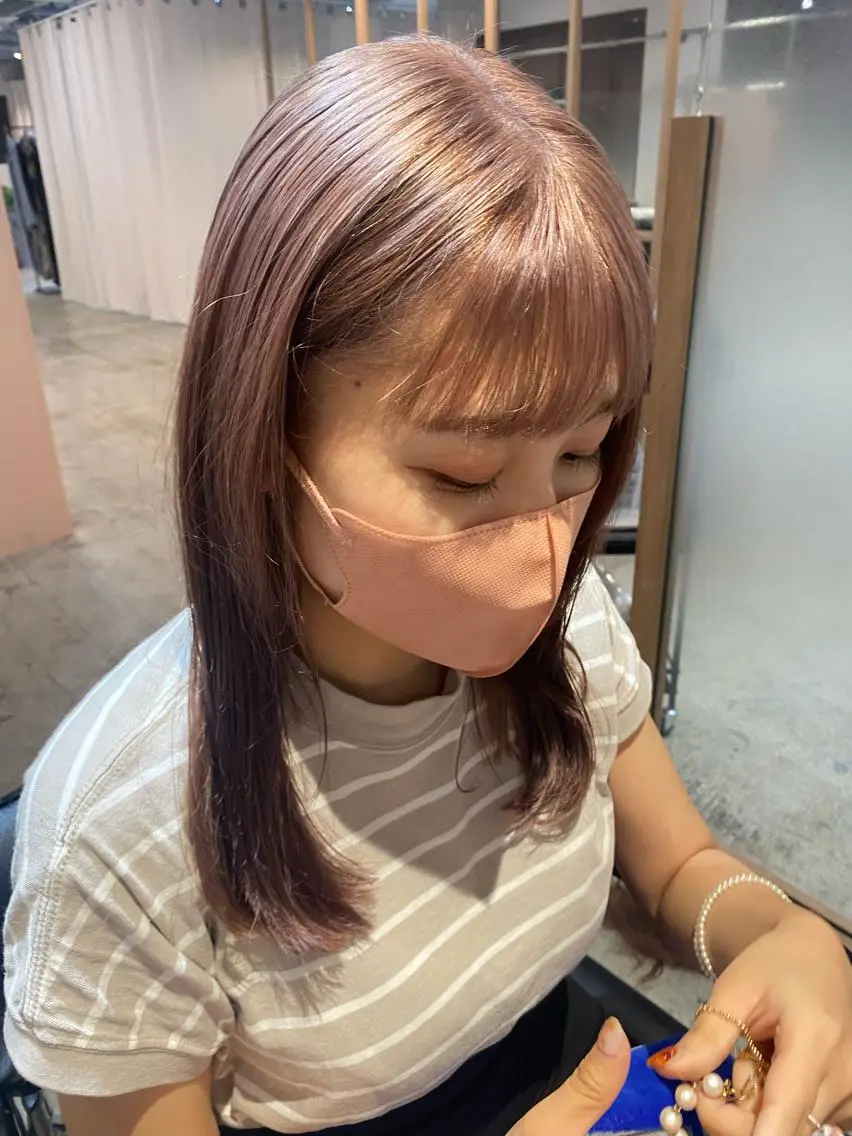 ロング カラー カット ヘアカラー トリートメント Hayashi Shioriのヘアスタイル