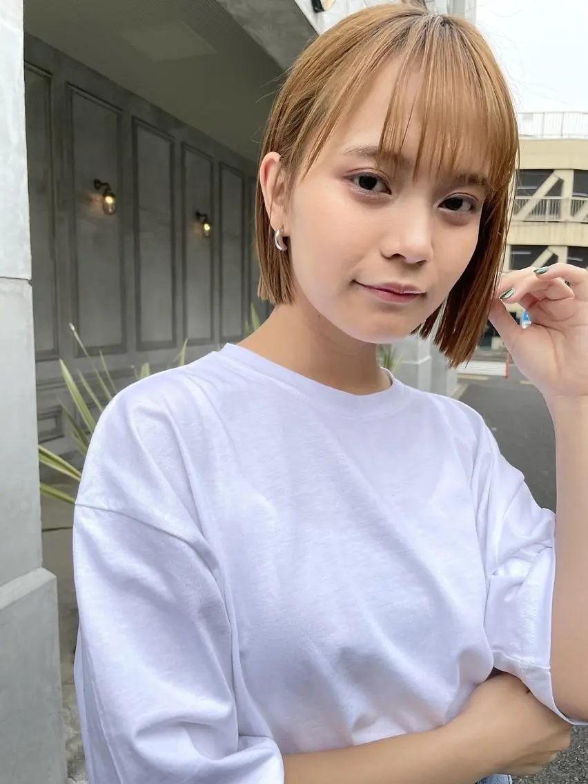 ショート カット ヘアカラー トリートメント 一ノ瀬 暁のヘアスタイル
