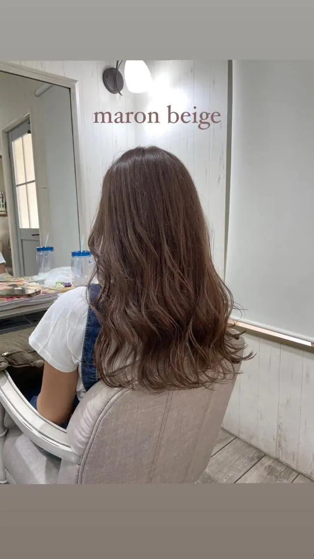 ロング ネモトメイナ🌿 今月末で退職しますのヘアスタイル
