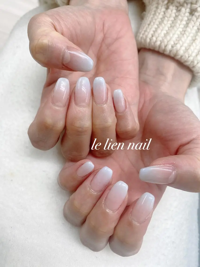 ネイル グラデーション オフィスネイル le lien nailのネイルデザイン
