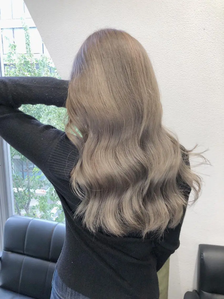 ミディアム カラー ヘアアレンジ ヘアカラー トリートメント GiseL天神カラー 髪質改善/ブリーチのヘアスタイル