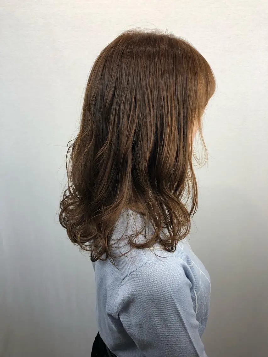 ロング カラー アッシュ ベージュカラー 🤍2nd🤍田所 美希のヘアスタイル