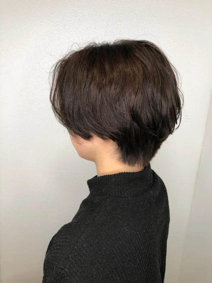 ショート カラー ハンサムショート アディクシーカラー ショートヘア 店長 濱口 花菜 美髪整形のヘアスタイル