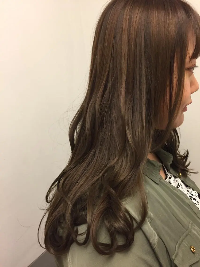 セミロング カラー 💘透明感カラー💘 沖本 将宏のヘアスタイル