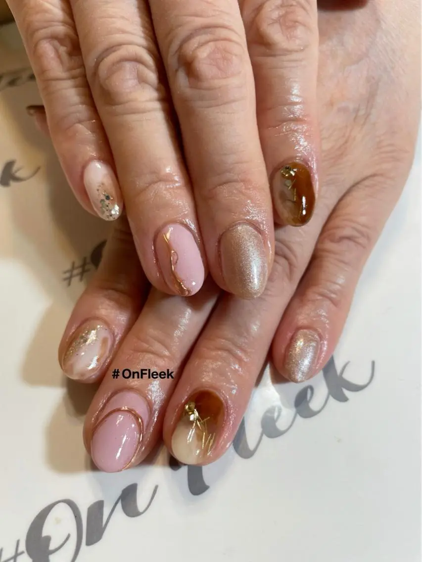 ネイル フットネイル NailSalon ＃OnFleekのネイルデザイン