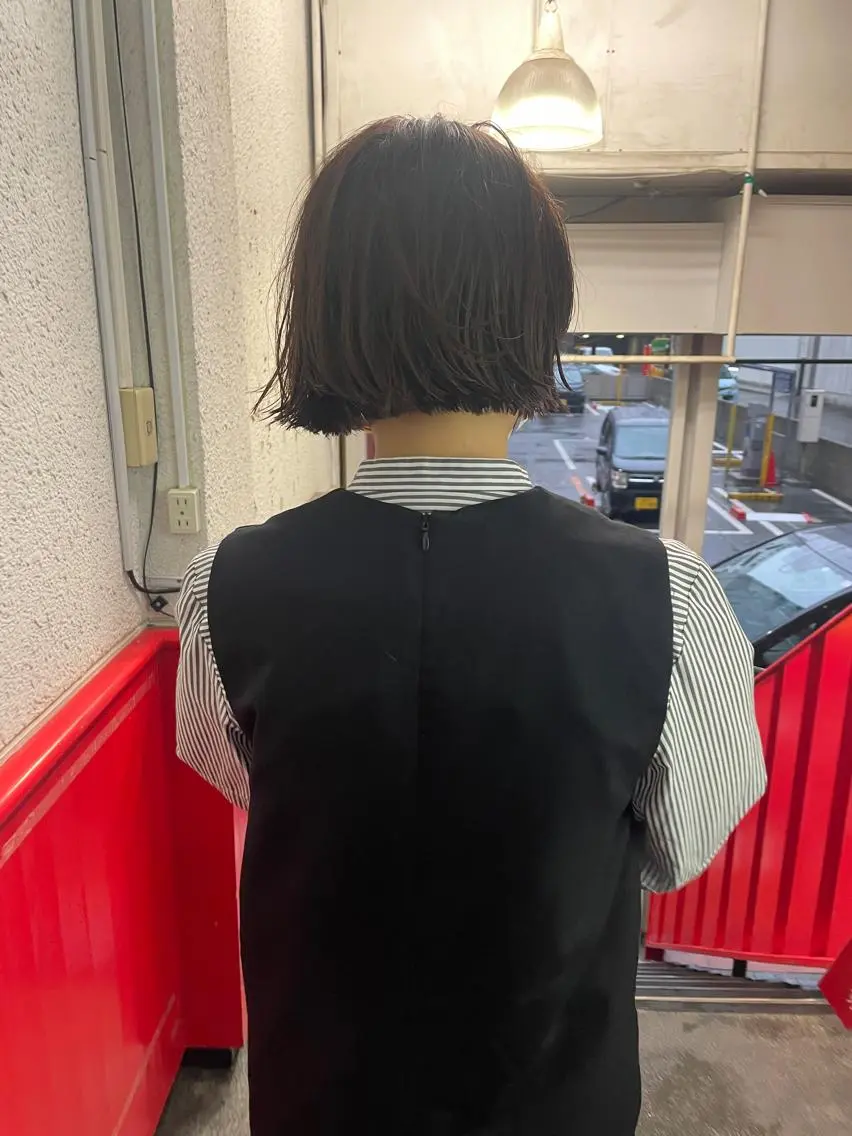 ショート ボブ カット ヘアカラー トリートメント ayane⭐️ボブ・ ショート・パーマのヘアスタイル