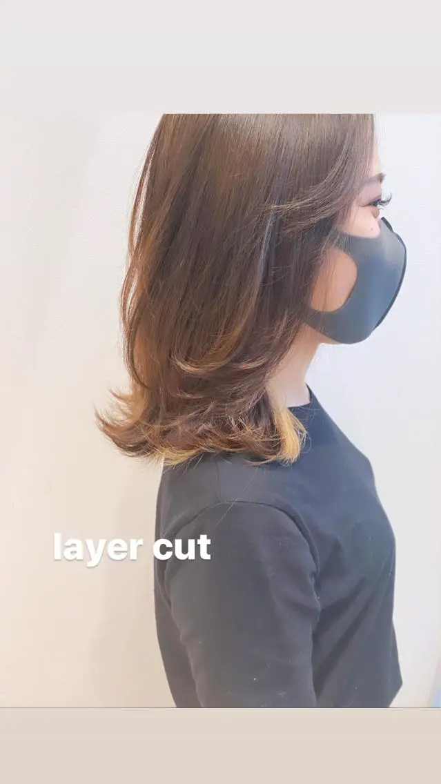 ミディアム レイヤーカット アイブロウ 🍋黒瀬梨央の眉毛・アイブロウイメージ
