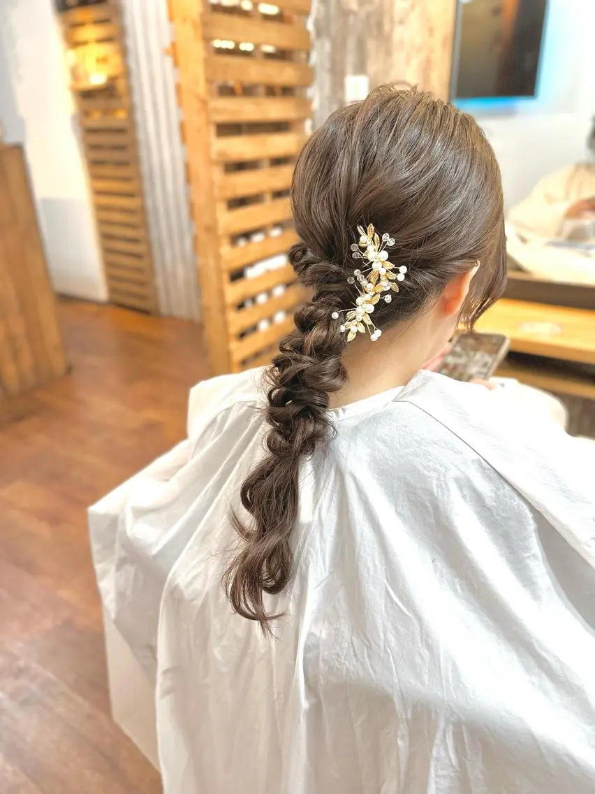 ロング ヘアアレンジ ヘアセット Luzir⭐︎ GEN⭐︎のヘアスタイル