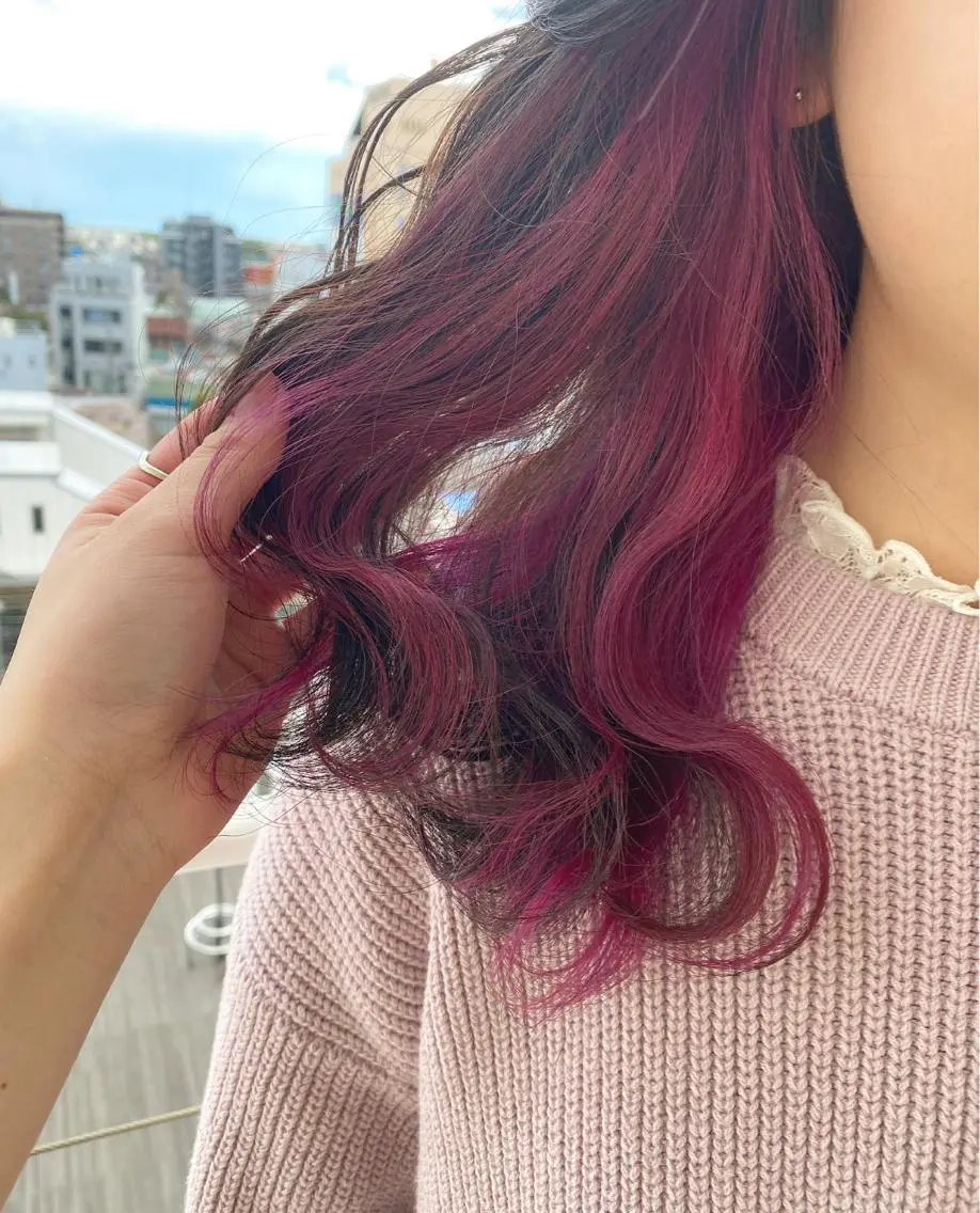 ミディアム レイヤー/ウルフ🤍 mayo.のヘアスタイル