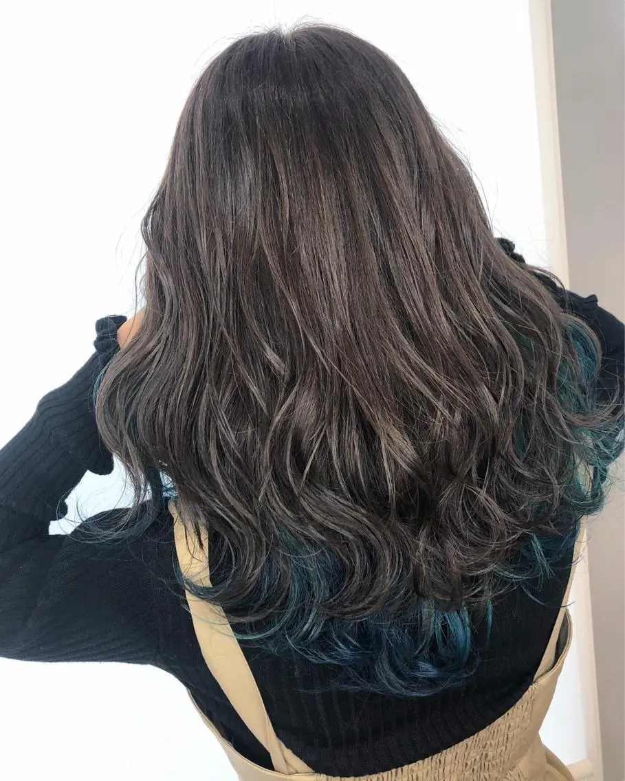 ロング ヘアカラー sano sayakaのヘアスタイル