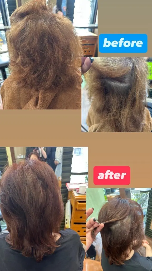 カラー ヘナカラー 🌻リンクスハート 🌼島岡 茉生🌻のヘアスタイル