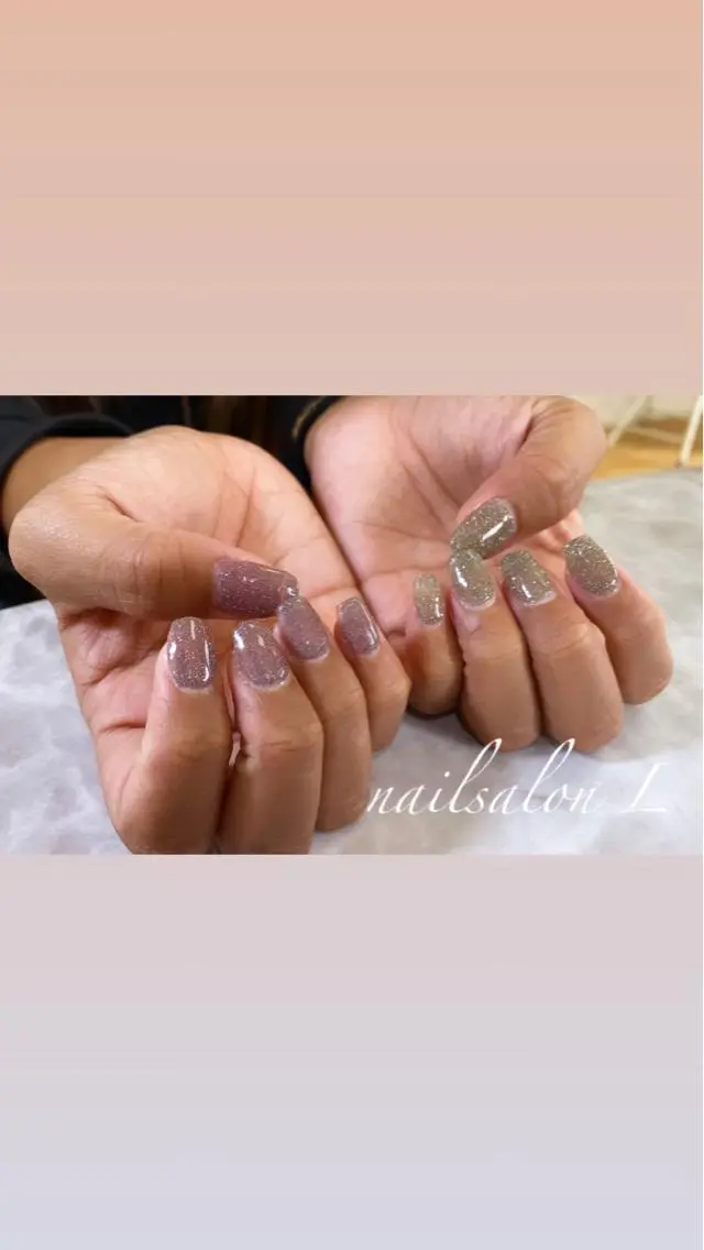 ネイル フラッシュネイル ジェルネイル ワンカラーネイル スカルプネイル NAILSALON Ｌのネイルデザイン