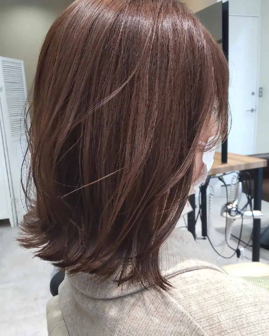 ミディアム 北村 恵美のヘアスタイル