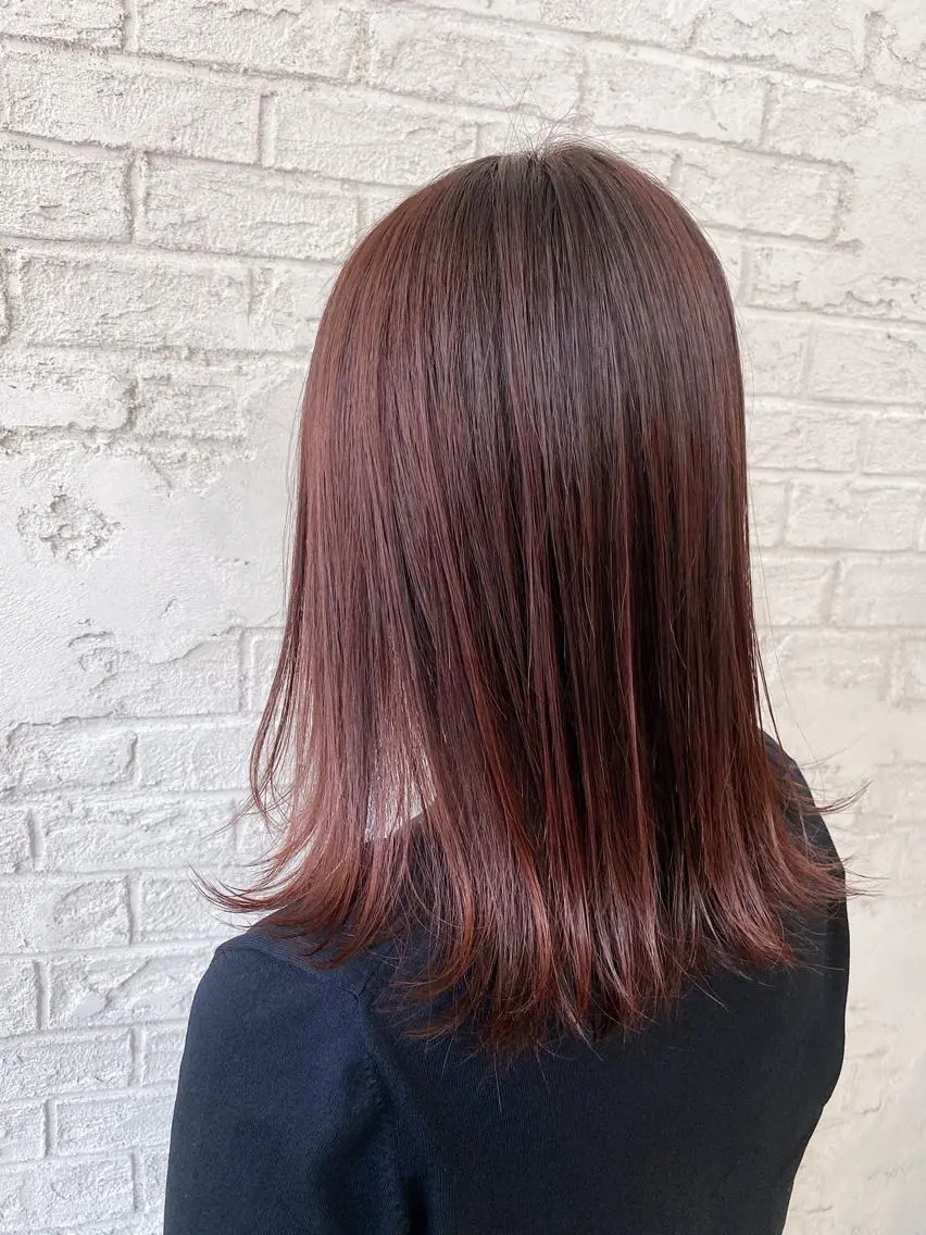 セミロング カラー ウルフカット 🐹朝日🐹のヘアスタイル