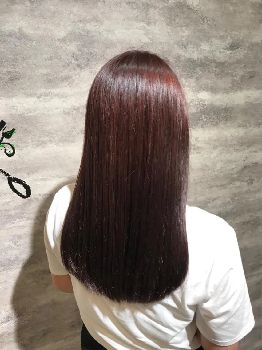 セミロング カラー ピンクカラー バイオレットカラー 🫟Blanco🫟 Color&Careのヘアスタイル