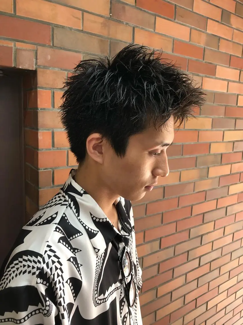 メンズ スパイキーショート TOSHIKI｜ 上福岡メンズ｜副店長のヘアスタイル