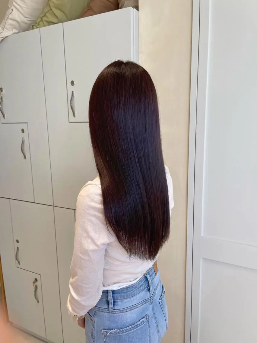 セミロング カラー ラベンダーカラー 髪質改善 トリートメント MURANAKA RYOのヘアスタイル