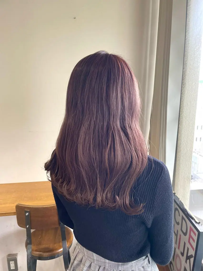 ミディアム カラー ヘアアレンジ ラベンダーカラー ピンクカラー ピンクラベンダー ヘアカラー トリートメント ヘアセット ☂️カトウ ケイゴ☂️のヘアスタイル