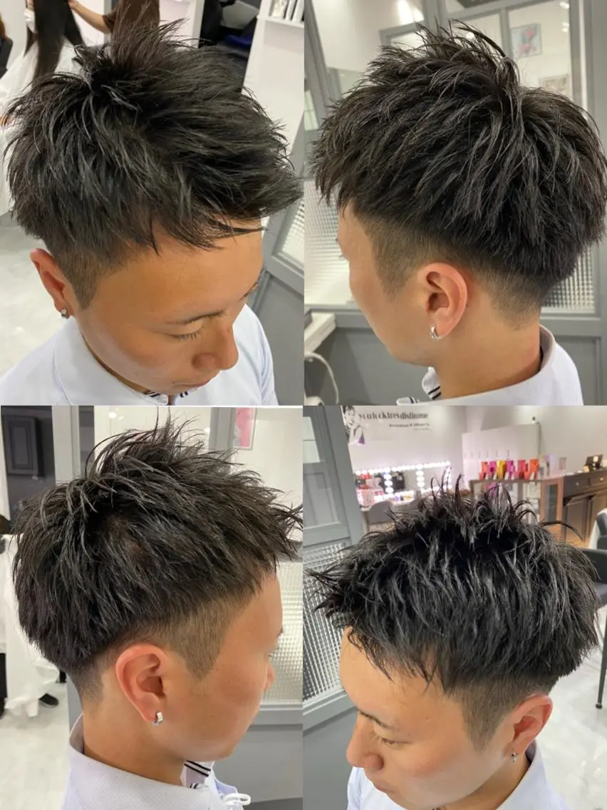 ショート カラー パーマ ヘアアレンジ メンズ カット 🔥メンズパーマ 特化 渡辺一翔のヘアスタイル