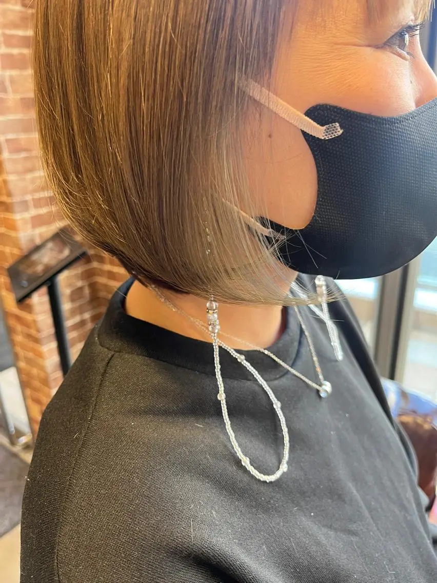 ショート カラー パーマ ヘアアレンジ メンズ キッズ ネイル マツエク・マツパ アイブロウ メンズハイライト メンズパーマ ブラウンカラー ケアカラー 透明感カラー 久木原 ゆりのヘアスタイル