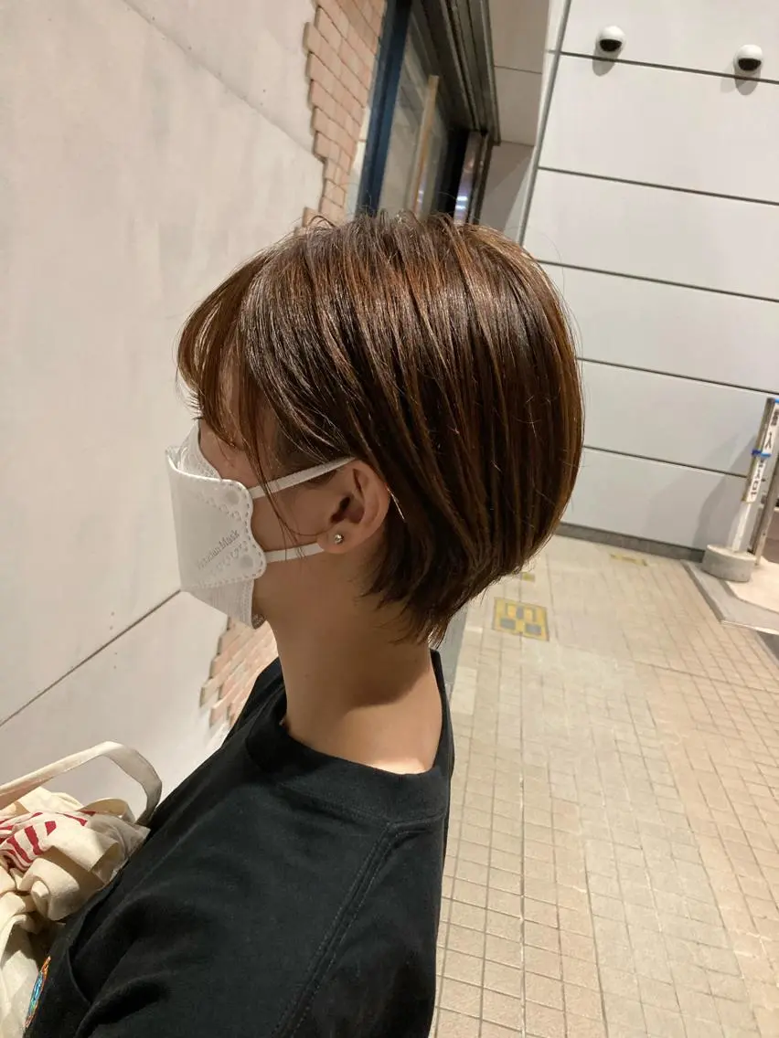 ショート カラー ショートヘア カット トリートメント SHAFT Ieiriのヘアスタイル