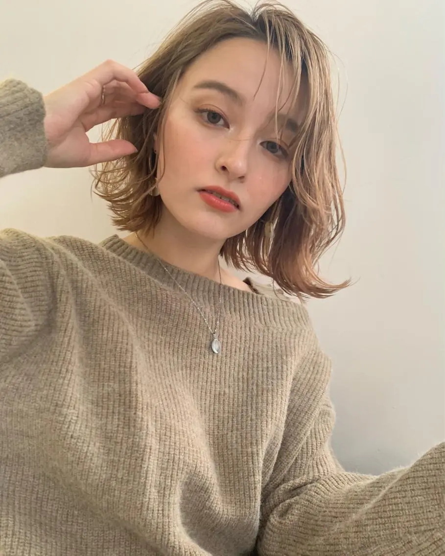 ミディアム カラー ヘアアレンジ カット トリートメント 髪質改善支持率 No. 1✨mayuのヘアスタイル