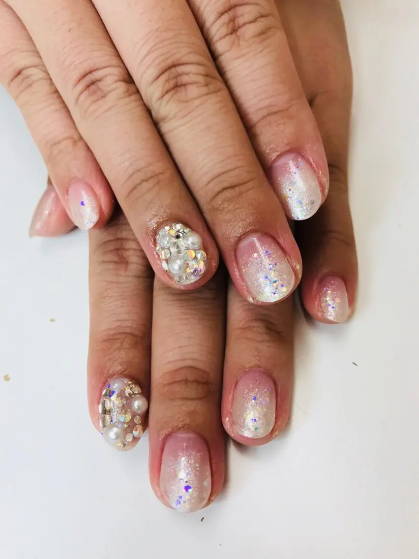 セミロング カラー パーマ ヘアアレンジ ネイル マツエク・マツパ Sunny side nailのネイルデザイン