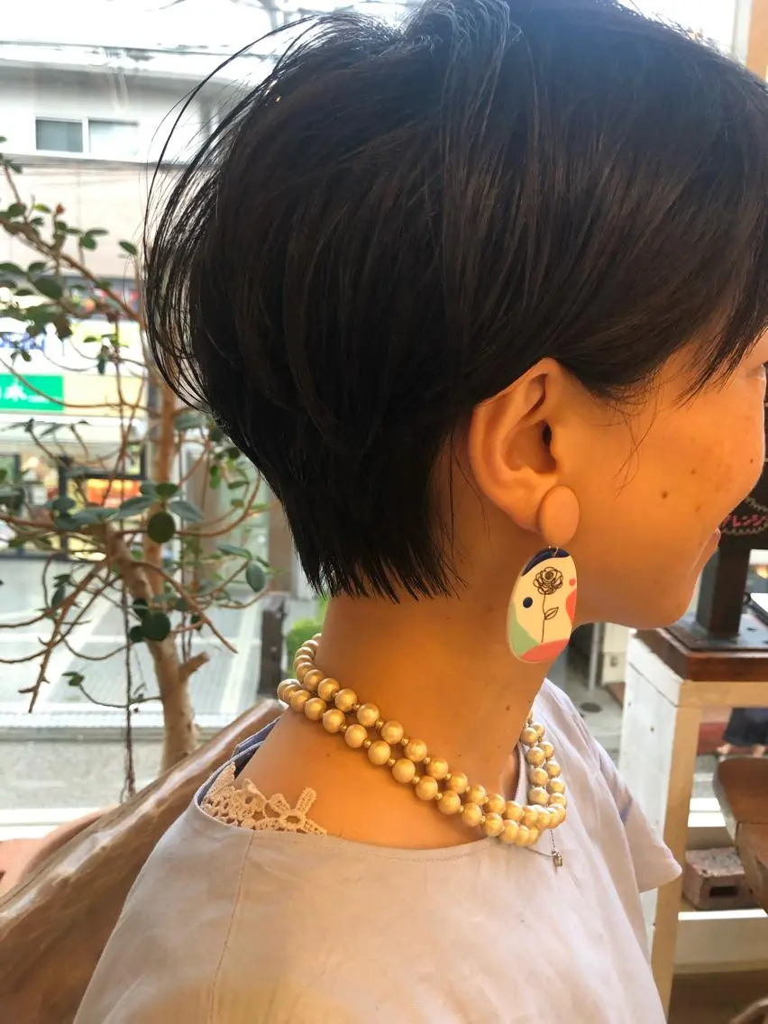 ショート パーマ ナチュラルオーブン 大村店🍀深松孝枝のヘアスタイル
