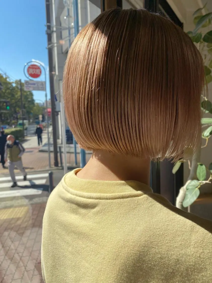 ショート カット トリートメント ハイトーン/ボブ/ レイヤー💫カイセイのヘアスタイル