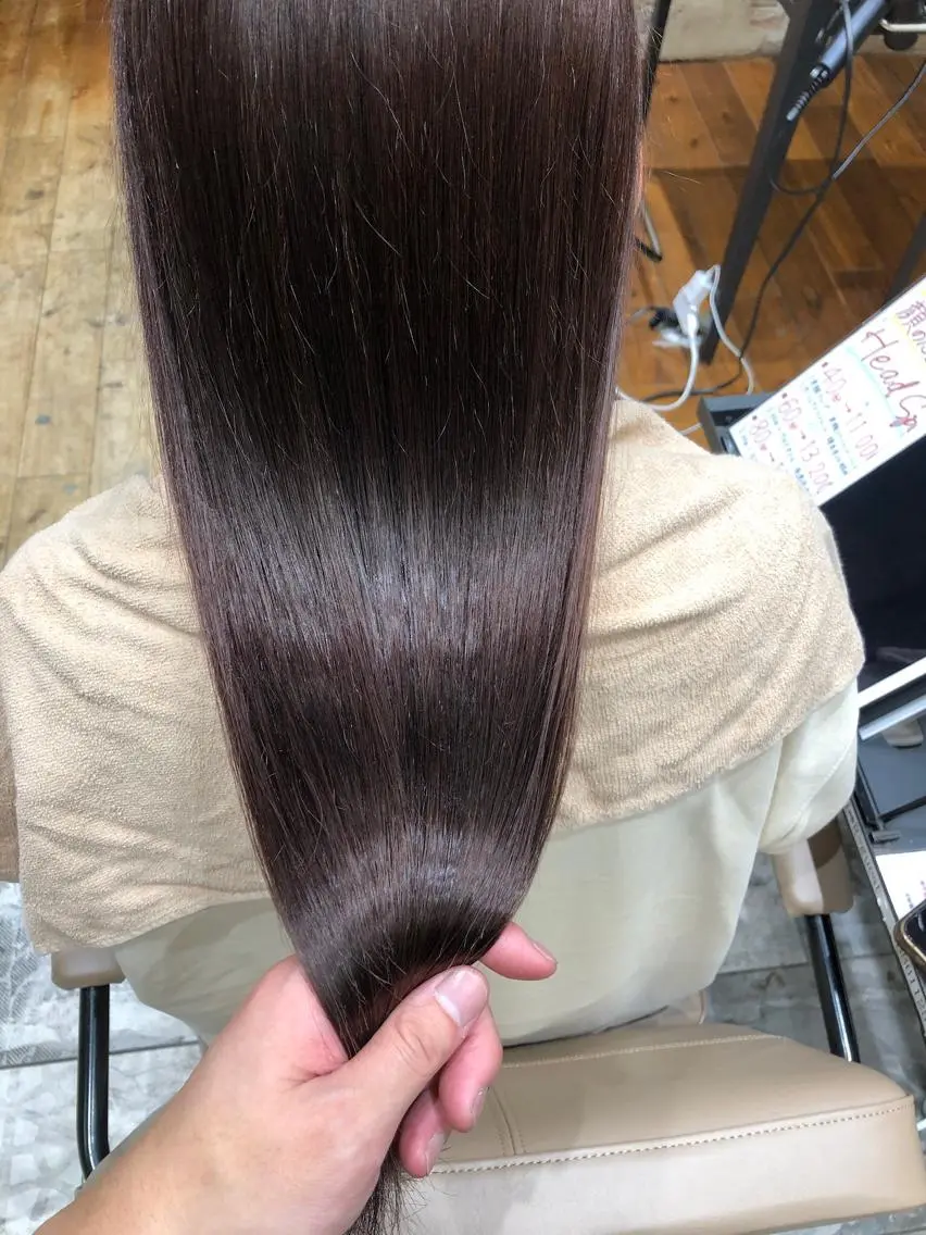 ロング カラー パーマ バレイヤージュ ブリーチ ケアブリーチ ダブルカラー ハイライトカラー カット ヘアカラー 縮毛矯正 トリートメント 銀座✨レイヤーカット 顔まわり/坂本亜裟海のヘアスタイル